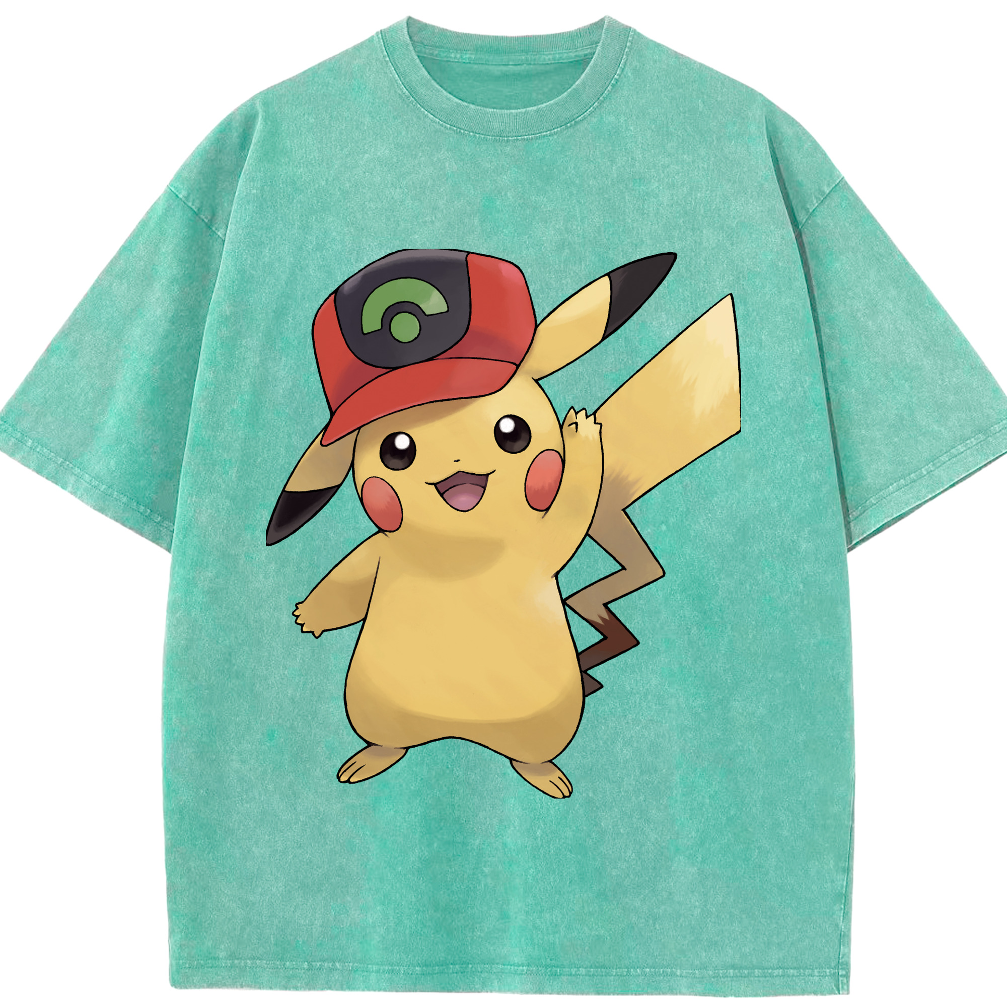 （画像用） ポケットモンスター Pokémon 綿100% ヴィンテージ風 半袖Tシャツ（フロントプリント）